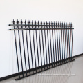 Solid black cheap victorian wrought iron fence panels